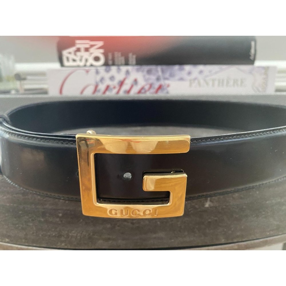 Vintage Gucci Statement Belt Size 80- 32 Gold G